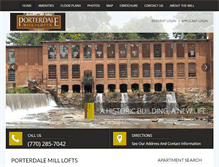 Tablet Screenshot of porterdalemill.com